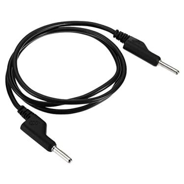 Imagem de Cabos de teste de plugue banana de 4 mm para plugue banana, 4 mm OD 1000V/20A 13AWG fio de linha de cabo empilhável flexível de cobre para multímetros, jumper de teste elétrico de 1 m / 3,28 pés