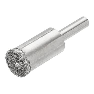 Imagem de Ponta de moagem de diamante, 14 mm 100 grãos grossos cabeça côncava esférica ponta de moagem fina para vidro de cera de abelha de pedra âmbar de jade