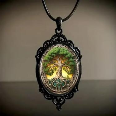 Imagem de Colar com pingente de árvore da vida para mulheres, acessórios de fantasia, joias para mulheres