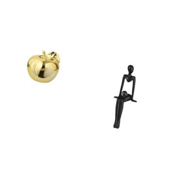 Imagem de Fenteer Delicada Estatueta Abstrata de Resina de Cerâmica com Frutas, Escultura, Ornamento para Escritório, Estante, Mesa, Varandas, Restaurantes, Coleção