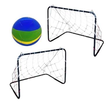 Imagem de trave golzinho de futebol infantilcom rede Brinquedo de futebol para meninos e meninas brincarem 44×44×67cm