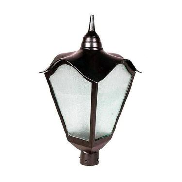 Imagem de Luminária Colonial para Poste Romana Grande em Alumínio