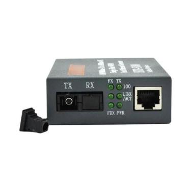 Imagem de Conversor De Mídia Óptica De Fibra Monomodo 25KM HTB-3100 Porta SC 10/