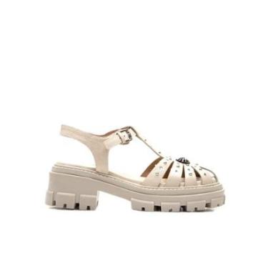 Imagem de Sandália Vicenza Leather Bege-Feminino