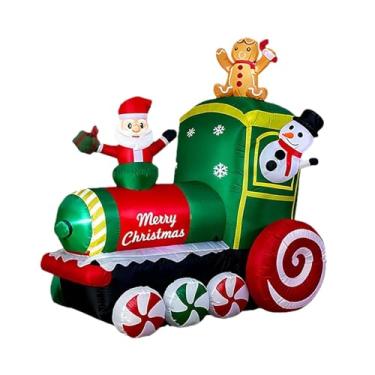 Imagem de Vaveren inflável de Natal de 1,80 m com LED embutido, enfeite divertido para jardim e quintal.