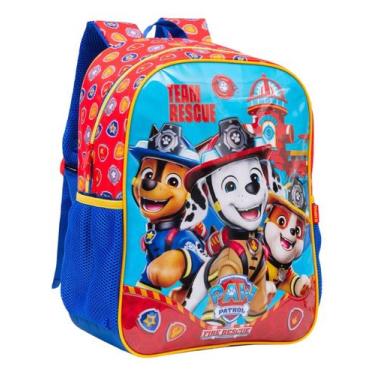 Imagem de Mochila Escolar De Costas Patrulha 16 Canina Xeryus, Vermelho