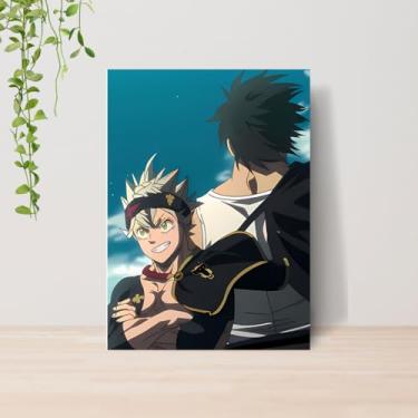 Imagem de Genérico, Quadro Black Clov Anime A4 | Placa MDF 11