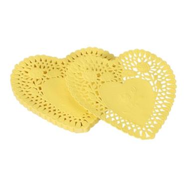Imagem de YELARXI Doilies de papel, papel de coração, toalha de renda, descartáveis, utensílios de mesa modernos, decorativos a granel – Adequado para bolos/sobremesas/alimentos fritos grelhados assados) 10