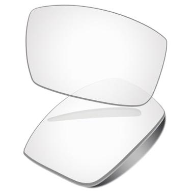 Imagem de Vonxyz Lentes de reposição para óculos de sol Oakley Gascan - Alta intensidade transparente anti-luz azul