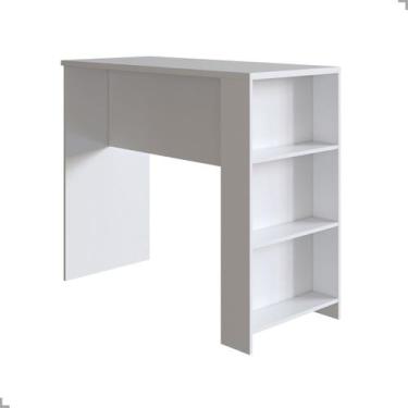 Imagem de Bancada Gourmet 120cm Luna Com 3 Prateleiras Estrutura Reforçada Cozin