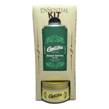 Imagem de Kit Essential Caballeros (Shampoo Refreshing Tea Tree 140ml + Matte Cream 100g + Caixa Presente)