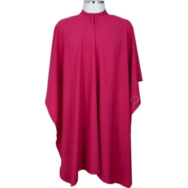 Imagem de Capa de Corte de Cabelo em Microfibra p/Cabeleireiro, Barbeiro (Rosa)