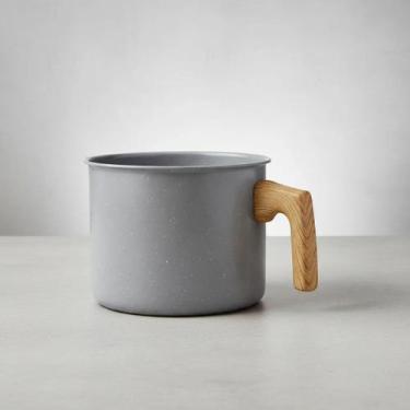 Imagem de Leiteira Caneca Fervedor Cerâmica Antiaderente 1,8L Indução Cinza Cozi