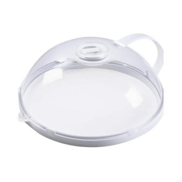 Imagem de Tampa Protetora para Micro-ondas com Alça e Válvula de Vapor, Plástico Livre de BPA, Tamanho Universal, para Aquecimento de Alimentos, Compatível com Pratos e Tigelas