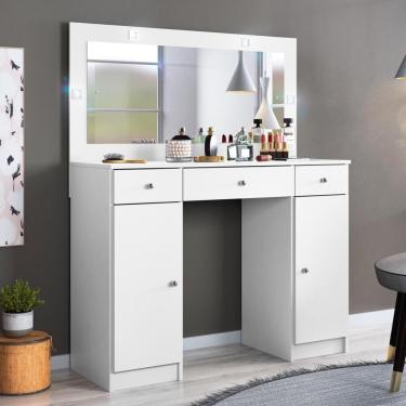 Imagem de Penteadeira Com Espelho Rivera Branco