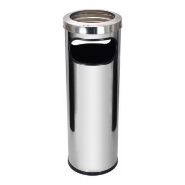 Imagem de Cinzeiro Lixeira Em Aço Inox Com Aro Em Inox 30l