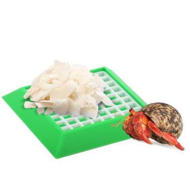 Imagem de 1 tigela de alimentação de caranguejo eremita, design de malha para caranguejo eremita, formiga, abelha, milípede, insetos