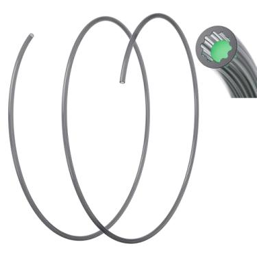 Imagem de Tubo PTFE atualizado de 2 m até 260 °C OD 4 mm em forma de estrela fluxo interno ultra suave compatível com impressoras 3D Bambulab A1 A1 mini H2D H2S P1P P1S X1 FDM com filamento de 1,75 mm (preto