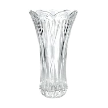 Imagem de Vaso Decorativo Em Vidro Para Flores Enfeite 23cm - Vaso Transparente para Arranjos Florais, Decoração de Mesa, Sala de Estar e Eventos, Ideal para Presentes e Decoração Moderna de Ambientes(Cristal)