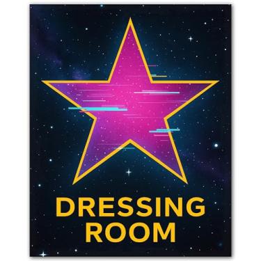 Imagem de Hollywood Star Dressing Room - Pôster de 20 x 25 cm para decoração de quarto de meninas adolescentes - Arte de parede estética glamorosa para vestiário ou penteadeira - Impressão motivacional sem