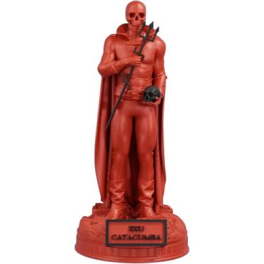 Imagem de Estátua Exu Catacumba Imagem Umbanda Candomblé (Cor Sanguis Obscurus)