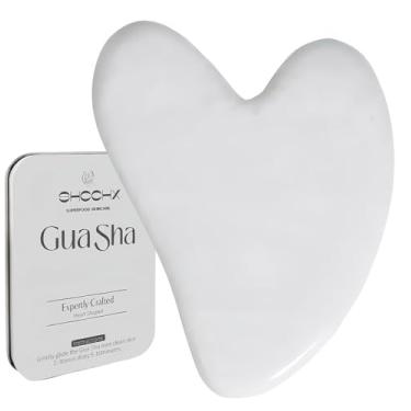 Imagem de Ferramentas faciais para Gua Sha, pedra de jade natural para Guasha, bastões de massagem manual para esculpir a linha do queixo e reduzir inchaço, ferramenta de massagem facial, ferramenta de cuidados