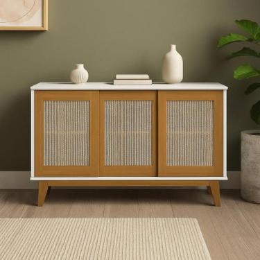 Imagem de Buffet Detroit 3 Portas de Correr Para Sala De Jantar Branco/nature - 