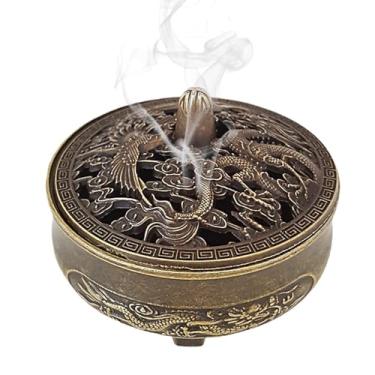 Imagem de Porta-incenso, incensário de aromaterapia, ornamento artesanal de queimador de aromaterapia de nuvem auspicioso em estilo chinês para sala de estar