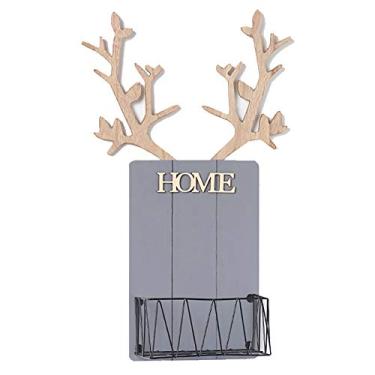 Imagem de Prateleira de parede estilo industrial escandinavo, prateleira flutuante fácil de instalar, prateleiras de armazenamento para decoração de casa, capacidade de carga 15 kg, para banheiro, quarto, sala