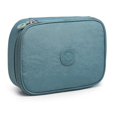 Imagem de Estojo Box Organizador Divisórias Escolar Infantil Juvenil Adulto (Azul Claro)