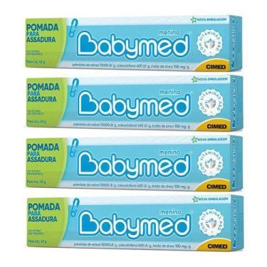 Imagem de Pomada Para Assaduras Babymed 45g - Azul Com 4un