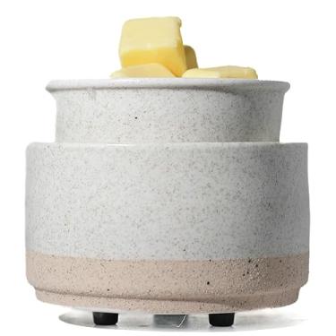 Imagem de QCYBDGLOV Aquecedor elétrico de cerâmica para derretimento de cera e derretimento de óleo de cubo fofos aquecedores pequenos aromaterapia para queimador decorativo doméstico derrete vela perfumada