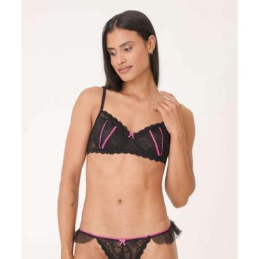 Imagem de Sutiã Com Base Sem Bojo Renda Marisa-41066, Preto, 42