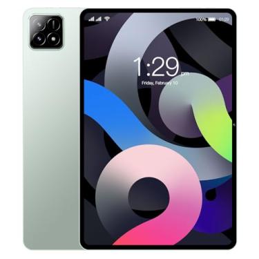 Imagem de Xixaomiro S11 Tablet, 10.1 Polegada Android 14, 8GB+128GB Tablet com Película de Proteção, Caneta stylus, 1920x1200 Tela, WIFI 5G 13MP/5MP Câmera 8000mAh Bateria(Verde)