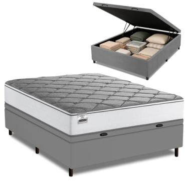 Imagem de Cama Box Baú Casal Real Max Force Softgel 138x188x68cm