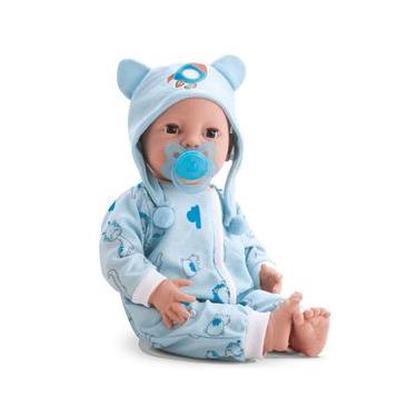 Imagem de Boneca Newborn Menino Brincando de Pijama Azul – Divertoys
