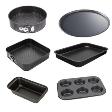 Imagem de Conjunto de Formas Para Bolos, ConstruçãO em AçO Carbono Antiaderente, Adequado Para Assar Bolos, PãEs e Outros Produtos de PanificaçãO.(*Kit 5 formas*)