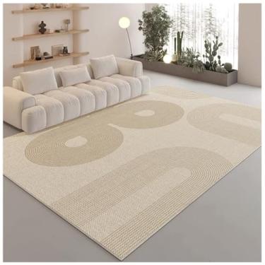 Imagem de SPXMQSS Tapete para sala de estar, resistente à sujeira do quarto, tapetes antiderrapantes laváveis de pelo baixo, tapete de sofá de cabeceira, para sala de estar, sala de jantar, quarto E 200 x 250