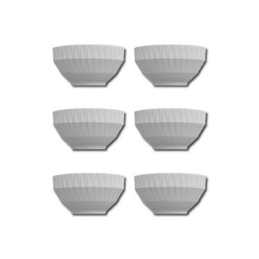 Imagem de Conjunto de Bowls Germer Diamante em Porcelana 400 ml – 6 Peças