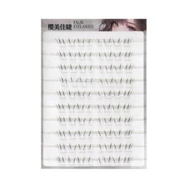 Imagem de Cílios Postiços Naturais Estilo Coreano 4-6mm Sem Cola Para Uso Diário