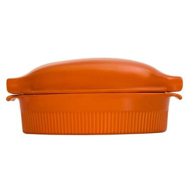 Imagem de Roaster Refratário 34,7 cm com Tampa Laranja 3,1 L Germer