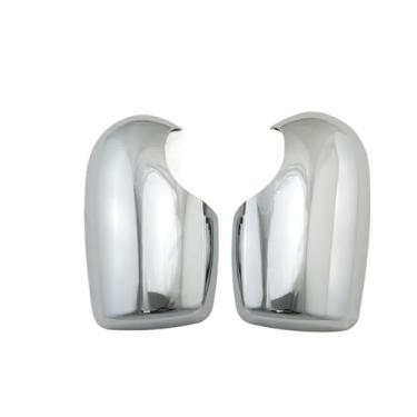 Imagem de Conjunto de 2 peças de acessórios cromados para retrovisor automotivo, capas de espelho de porta com acabamento cromado, compatíveis com Ford Transit Tourneo 2008, 2009, 2010, 2014 e 2015.