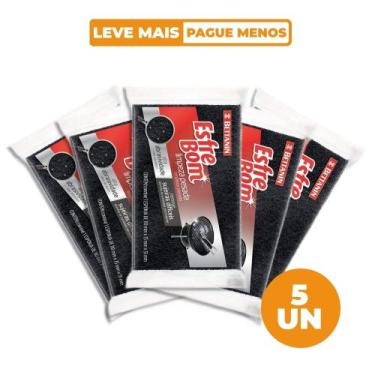 Imagem de Kit 5 Esponjas Multiuso para Limpeza Pesada EsfreBom - Bettanin