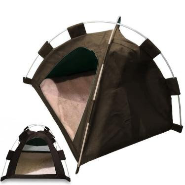 Imagem de Caminha Tenda Gato Cachorro Pet Animais Estimaçao Casinha Dobravel Portatil Confortavel Arranhador Brinquedo Divertido