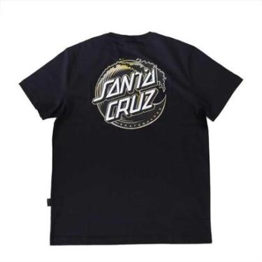 Imagem de Camiseta Santa Cruz Holo Wave Dot - Preto-Masculino