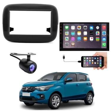 Imagem de Central Multimídia 2 Din Mp5 Fiat Mobi Câmera Moldura Tela