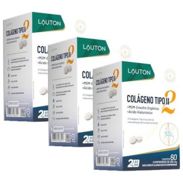 Imagem de KIT 3X Moviflex (Colágeno Tipo 2 + MSM + Ácido Hialurônico) 60 comprim