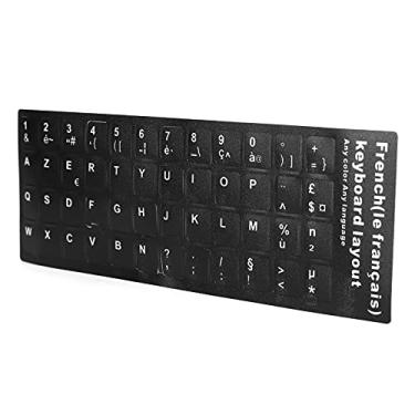 Imagem de SUNGOOYUE Adesivos de Teclado Francês, Material de PVC, Compatíveis Com Laptops de 10 a 17 Polegadas e Teclados de PC de Mesa, Fácil Aplicação, Revestimento Durável