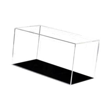 Imagem de simhoa Vitrine transparente em acrílico para exibição de miniaturas de carros em escala 1:32, à prova de poeira, ideal para colecionadores.