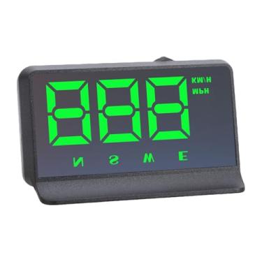 Imagem de Diydeg Head Up Display para Carro, Velocímetro Digital GPS HUD Com Direção de Viagem, Brilho Automático Cabo USB Plug and Play Head Up Display para Carros Caminhão Gás Derv